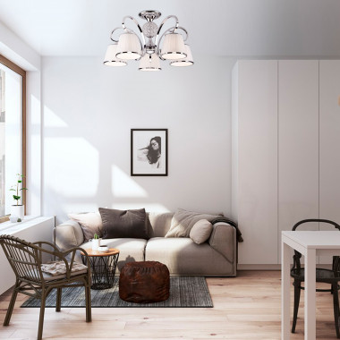 Потолочная люстра с абажурами 60088/5 — Multielectrika