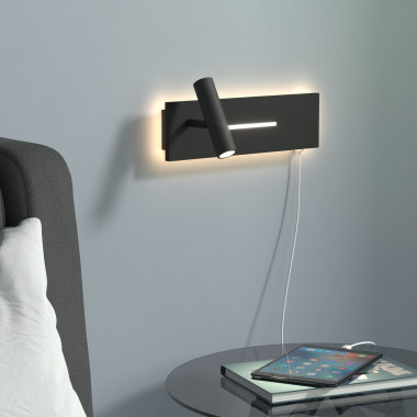 Светильник настенный светодиодный Tuo LED MRL LED 1117 черный — Multielectrika