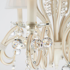 Люстра с хрусталем 12075/8 белый &mdash; Multielectrika