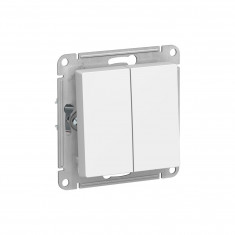 Выключатель двухклавишный Systeme Electric AtlasDesign 10А, лотос &mdash; Multielectrika