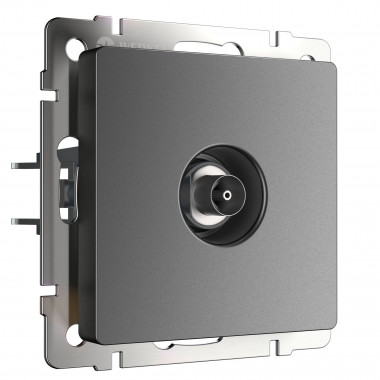 ТВ-розетка оконечная (графит матовый) W1183064 &mdash; Multielectrika