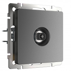 ТВ-розетка оконечная (графит матовый) W1183064 &mdash; Multielectrika