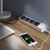 Розеточный блок 4-х местный + 3 USB белый/черный WL20-04-03 фото 3 — Multielectrika