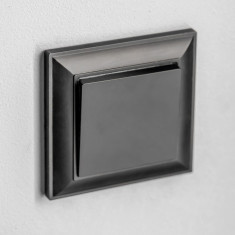 Рамка из поликарбоната на 1 пост Fiore черный W0012208 &mdash; Multielectrika