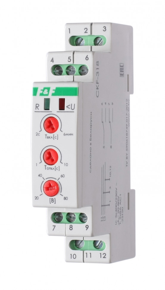 Реле контроля фаз для сетей с изолированной нейтралью CKF-318 фото 1 — Multielectrika