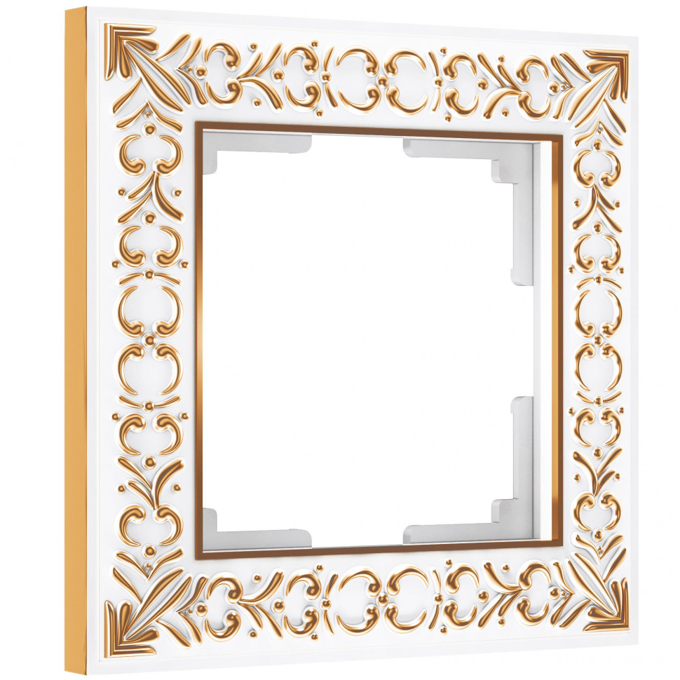 Рамка на 1 пост (белое золото) W0011523 фото 1 — Multielectrika