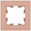 Рамка на 1 пост IEK Brite РУ-1-2-БрП стекло персиковый матовый фото 2 — Multielectrika