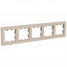Рамка на 5 постов Systeme Electric AtlasDesign универсальная, песочный