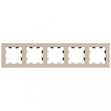 Рамка на 5 постов Systeme Electric AtlasDesign универсальная, песочный — Multielectrika