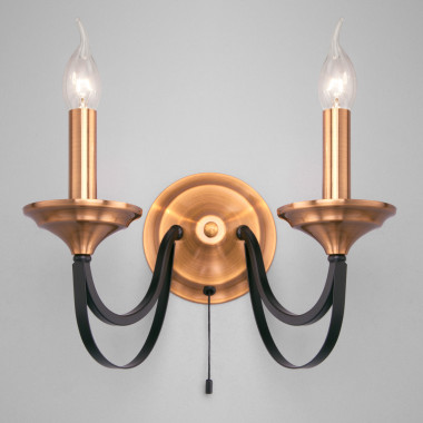 Бра в стиле лофт 60098/2 черный — Multielectrika