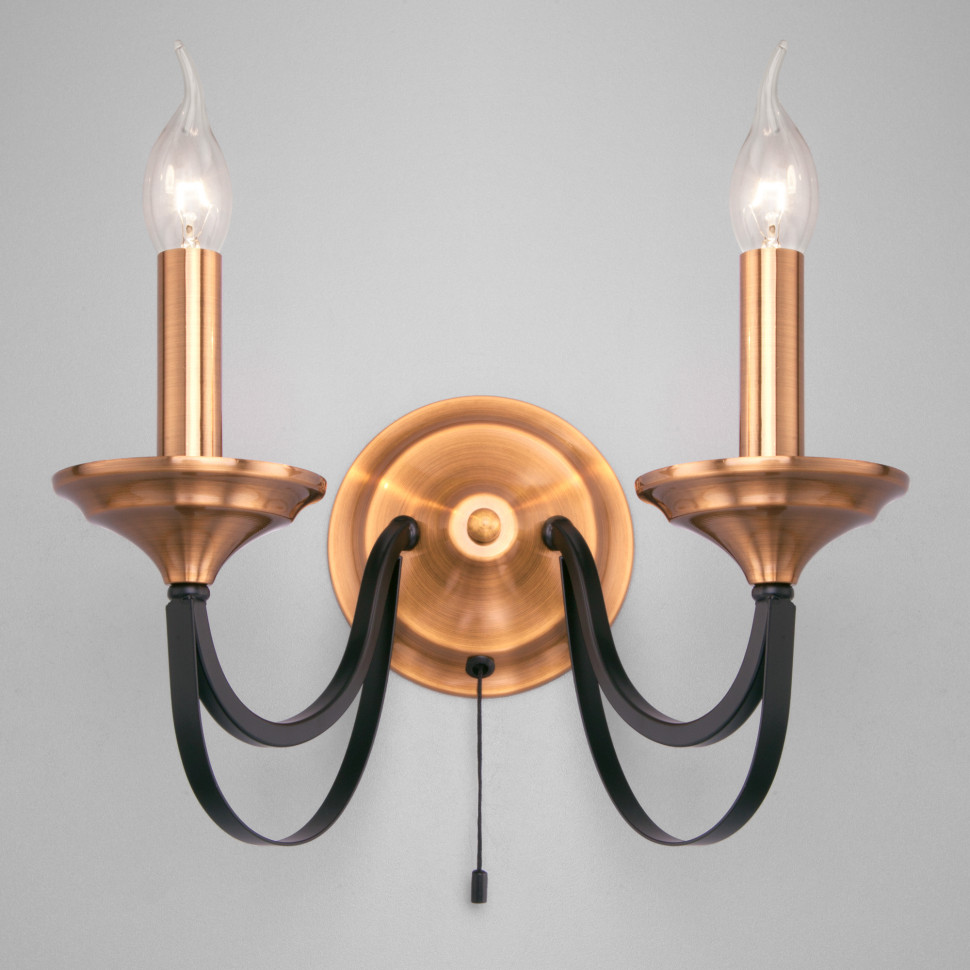 Бра в стиле лофт 60098/2 черный фото 1 — Multielectrika