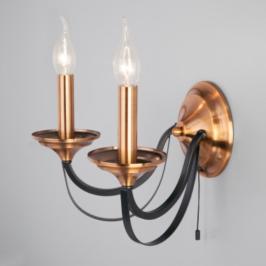 Бра в стиле лофт 60098/2 черный — Multielectrika