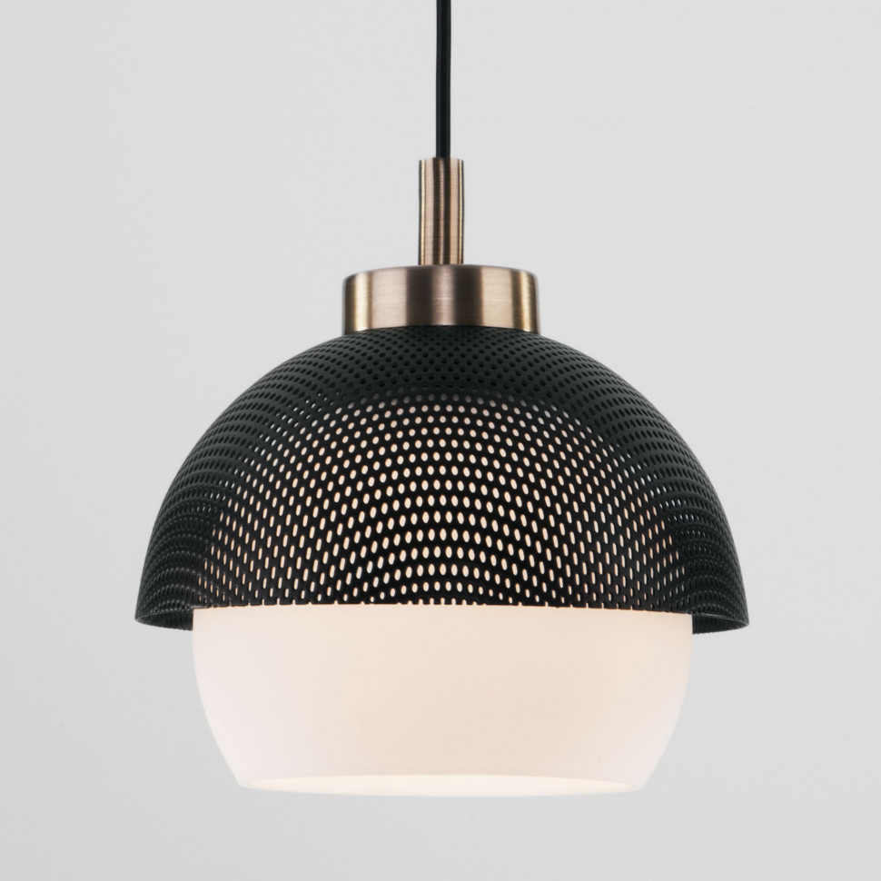 Подвесной светильник 50106/1 античная бронза/черный фото 1 — Multielectrika