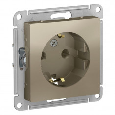 Розетка силовая Schneider Electric Atlas Design шампань &mdash; Multielectrika