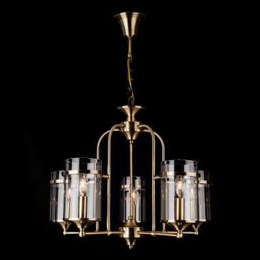 Подвесная люстра 60040/5 античная бронза — Multielectrika