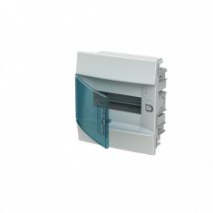 Распределительный шкаф ABB Mistral41 8 мод., IP41, встраиваемый, термопласт, зеленая дверь, 1SLM004101A1202 &mdash; Multielectrika