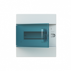 Распределительный шкаф ABB Mistral41 8 мод., IP41, встраиваемый, термопласт, зеленая дверь, 1SLM004101A1202 &mdash; Multielectrika