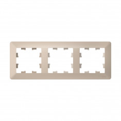 Рамка на 3 поста Systeme Electric AtlasDesign Air песочный &mdash; Multielectrika