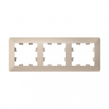 Рамка на 3 поста Systeme Electric AtlasDesign Air песочный — Multielectrika