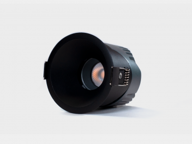 RC-D84-12-BL-NW65, светильник встраиваемый, 12Вт, черный, IP65, 55 гр, 4000К, D84, поворотный — Multielectrika