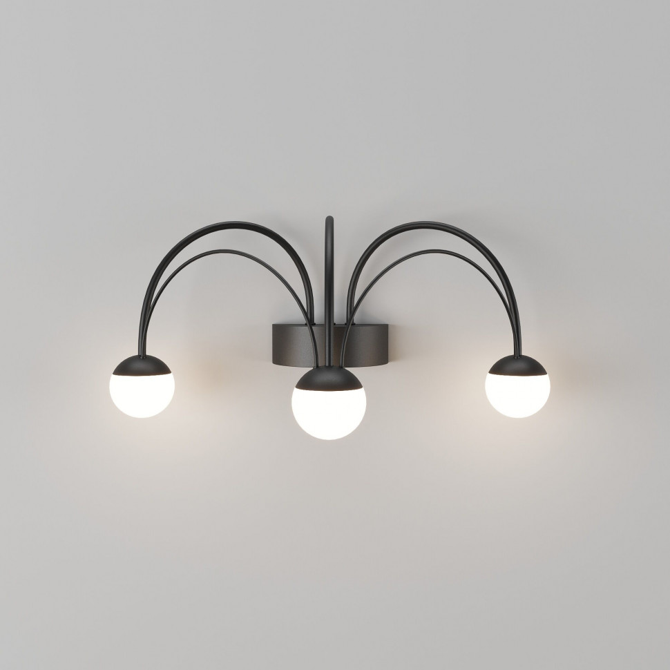 Настенный светодиодный светильник Ragno 90031/3 черный фото 1 — Multielectrika