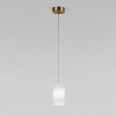 Подвесной светильник с плафоном из испанского алебастра 304052 алебастр / латунь — Multielectrika