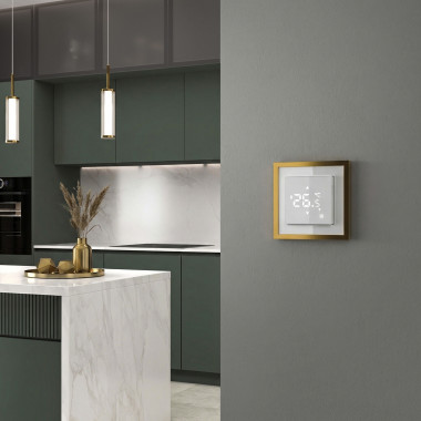 W0012853/ Рамка на 1 пост Baguette (белый/золотистая латунь) W0012853 &mdash; Multielectrika