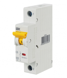 Автоматический выключатель ВА 47-60M 1Р 6А 6кА характеристика С IEK MVA31-1-006-C &mdash; Multielectrika