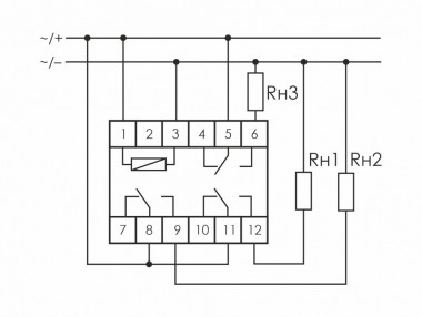 Реле промежуточный электромагнитный (Ампер-3x8 / Волт-24 AC/DC / Контакт-3NO/NC) PK-3P-24 — Multielectrika