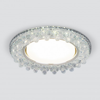 Встраиваемый точечный светильник с LED подсветкой 3025 GX53 CL прозрачный — Multielectrika