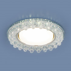 Встраиваемый точечный светильник с LED подсветкой 3025 GX53 CL прозрачный &mdash; Multielectrika