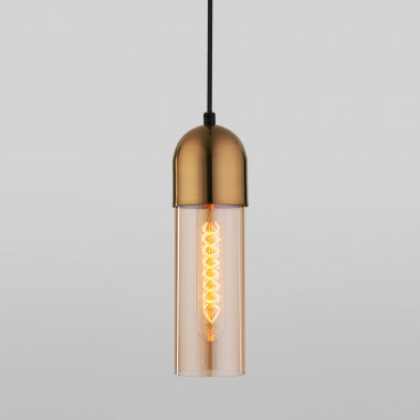 Подвесной светильник со стеклянным плафоном 50180/1 янтарный — Multielectrika