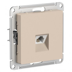 Розетка RJ-11 Systeme Electric AtlasDesign, песочный &mdash; Multielectrika
