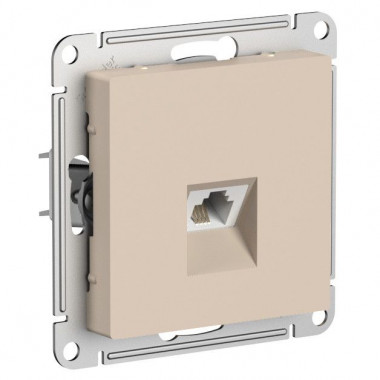 Розетка RJ-11 Systeme Electric AtlasDesign, песочный — Multielectrika