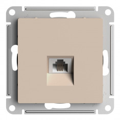 Розетка RJ-11 Systeme Electric AtlasDesign, песочный &mdash; Multielectrika