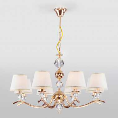 Классическая люстра с абажурами 60097/8 золото — Multielectrika