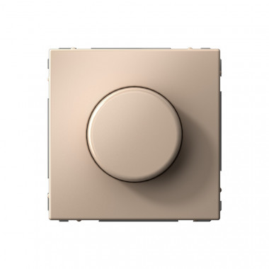 Светорегулятор поворотно-нажимной Systeme Electric ArtGallery LED, RC, 400Вт, песочный — Multielectrika