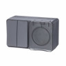 Блок: розетка со шторками 16А 250B, выключатель 2-клавишный 10А Schneider Electric AtlasDesign Profi54, антрацит ATN544074