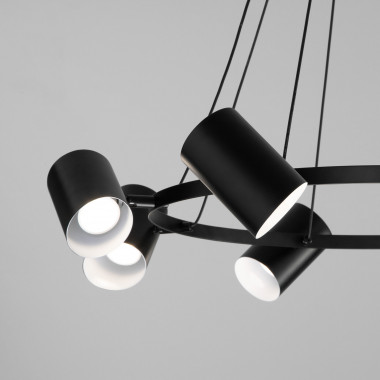 Умная подвесная люстра 70147/8 черный Smart — Multielectrika