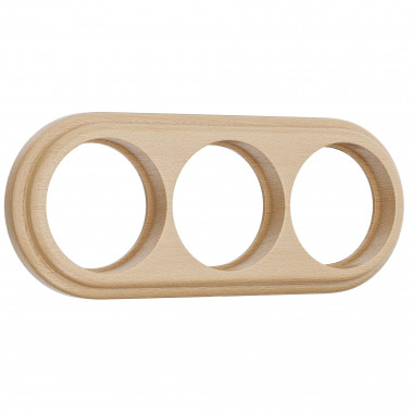 Рамка на 3 поста светлый бук W0035224 &mdash; Multielectrika