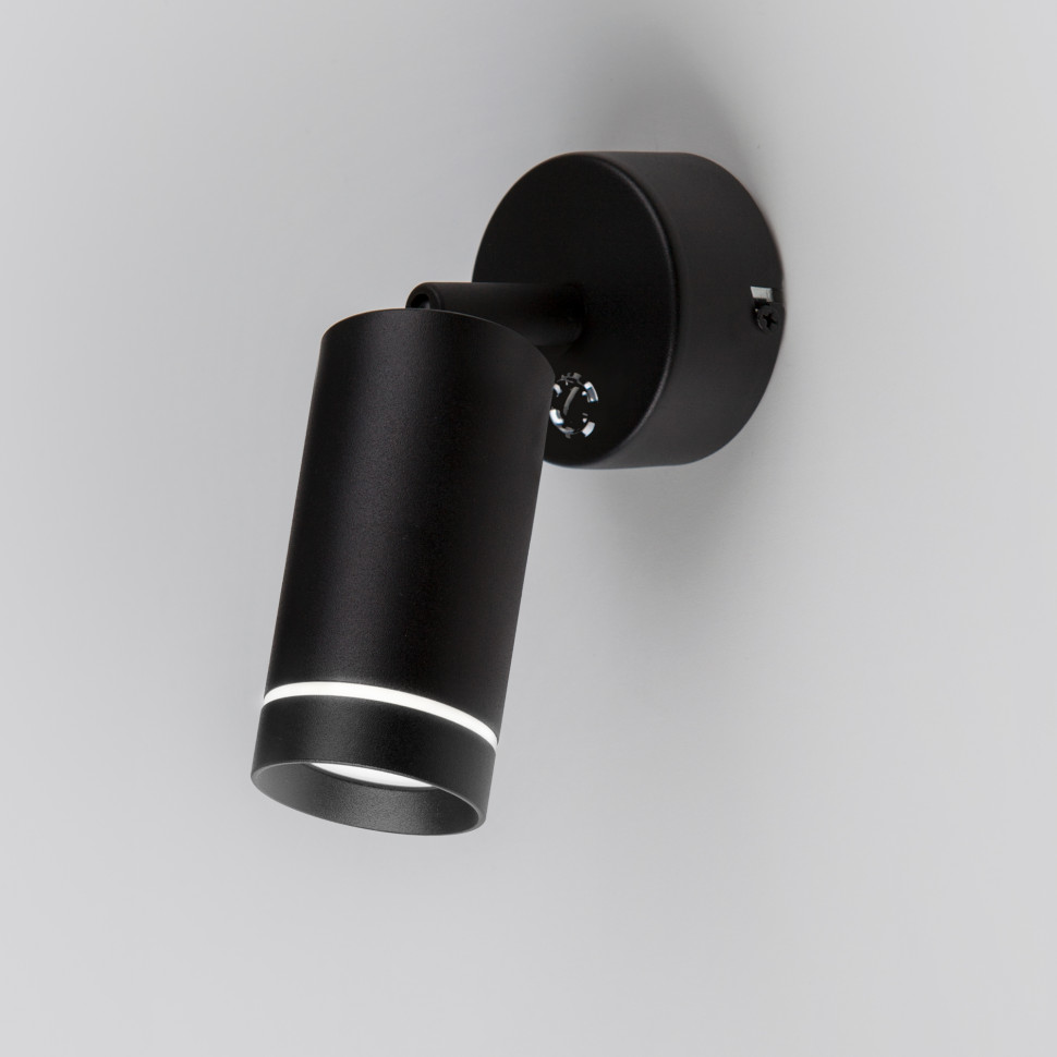 Настенный светодиодный светильник Glory SW LED черный Glory SW LED черный (MRL LED 1005) фото 1 &mdash; Multielectrika