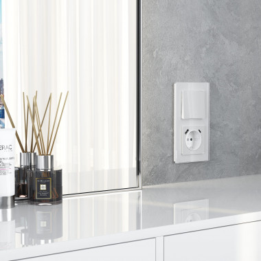 Клавиша для выключателя перекрестного (белый акрил) W1119041 &mdash; Multielectrika