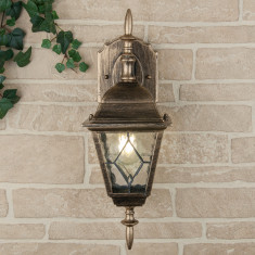 Уличный настенный светильник Vega D черное золото &mdash; Multielectrika