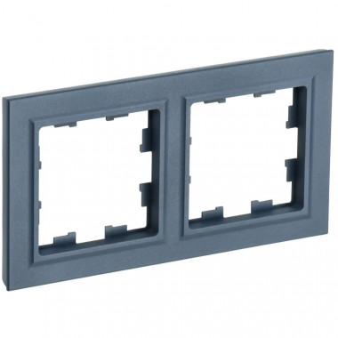 Рамка на 2 поста IEK Brite РУ-2-БрМ маренго — Multielectrika