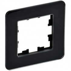 Рамка на 1 пост IEK Brite РУ-1-2-Бр стекло черный RE &mdash; Multielectrika