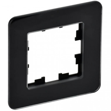 Рамка на 1 пост IEK Brite РУ-1-2-Бр стекло черный RE — Multielectrika