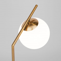 Настольная лампа со стеклянным плафоном 01082/1 латунь &mdash; Multielectrika