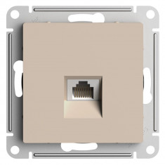 Розетка RJ-45 Systeme Electric AtlasDesign кат. 5Е, песочный &mdash; Multielectrika