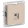 Розетка RJ-45 Systeme Electric AtlasDesign кат. 5Е, песочный