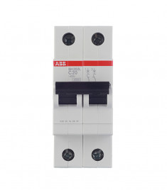 Автомат двухполюсный ABB SH202L C20 2CDS242001R0204 &mdash; Multielectrika